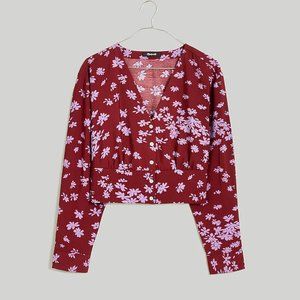 Madewell V-Neck Button-Front Shirt NWT